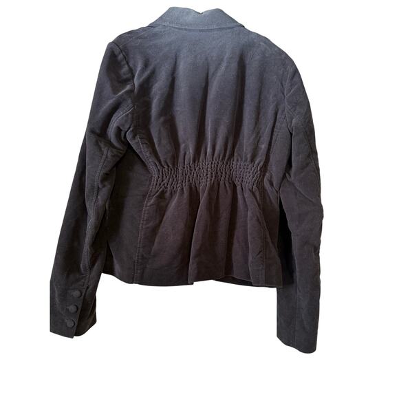 Ralph Lauren Polo Vintage 80s Black Velvet Two Button Jacket Women's Size M - Picture 4 of 8